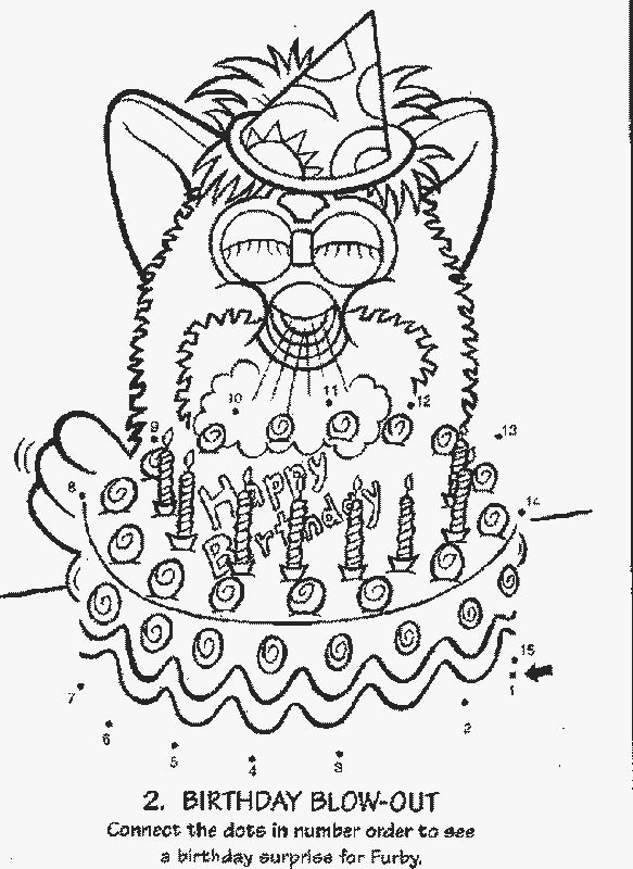 Furby kolorowanki